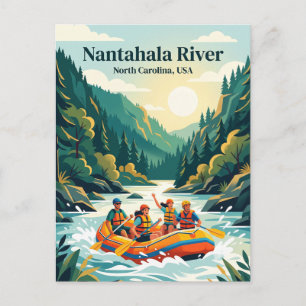 Carte Postale Rivière Nantahala, Caroline du Nord, États-Unis