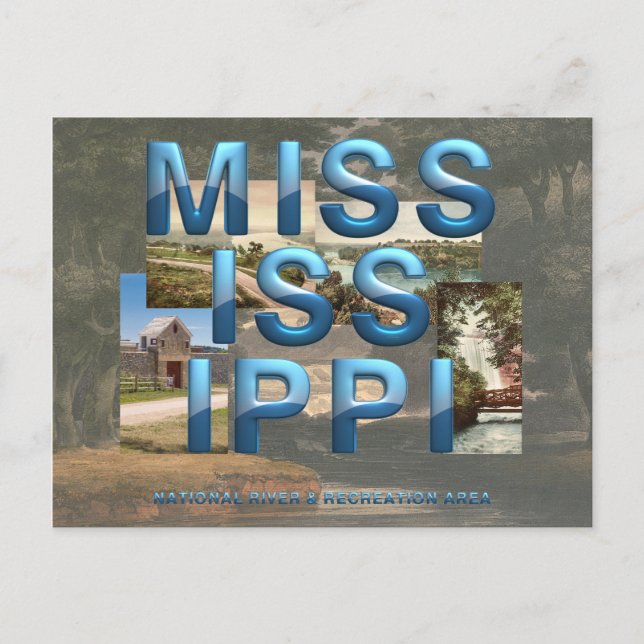 Carte Postale Rivière nationale ABH Mississippi (Devant)