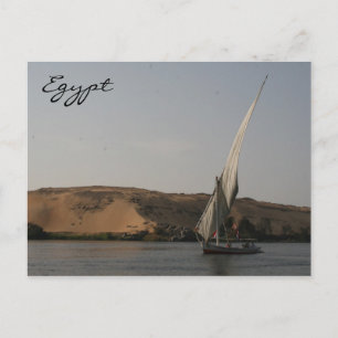 Carte Postale rivière nile felucca