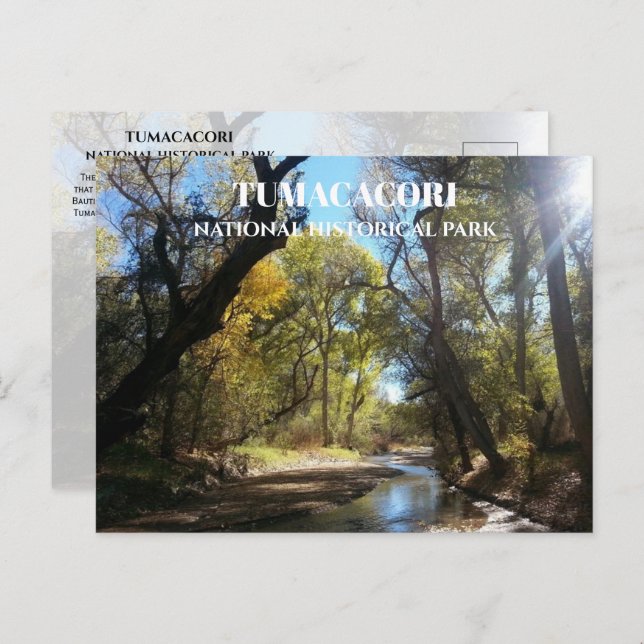 Carte Postale Rivière père Noël Cruz, sentier Juan Bautista de A (Devant / Derrière)