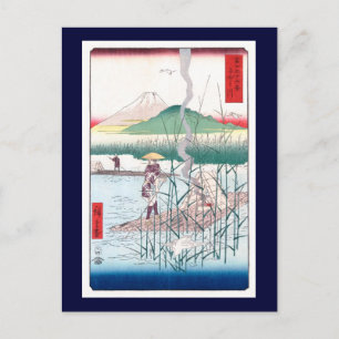 Carte Postale Rivière Sagami, Hiroshige Art japonais