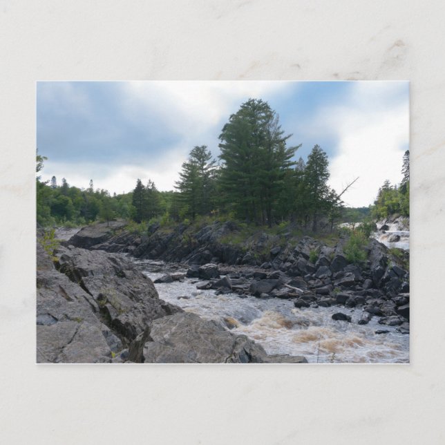 Carte Postale Rivière Saint-Louis Roches et rapides (Devant)