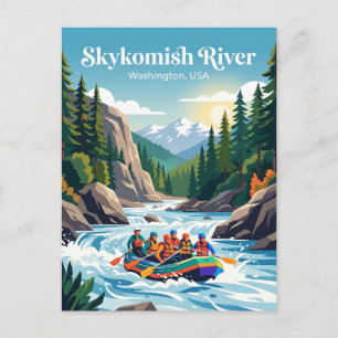 Carte Postale Rivière Skykomish Washington, États-Unis