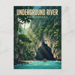 Carte Postale Rivière souterraine de Puerto Princesa Philippines