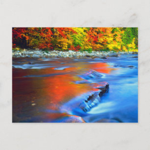 Carte Postale Rivière Swift reflétant les couleurs d'automne