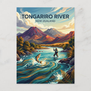 Carte Postale Rivière Tongariro Nouvelle-Zélande