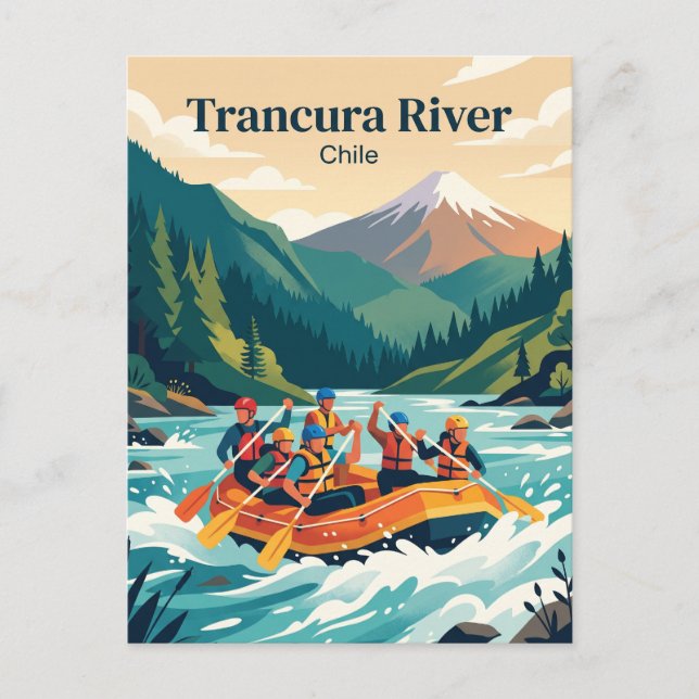 Carte Postale Rivière Trancura, Pucon Chili (Devant)