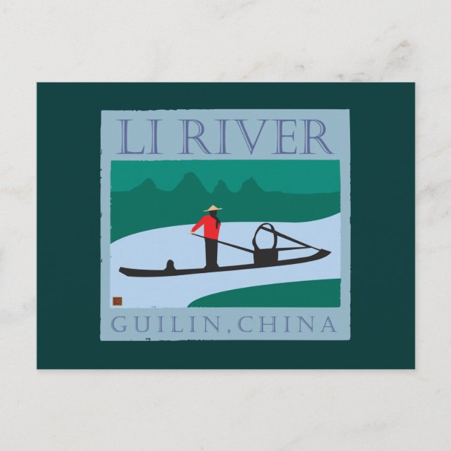 Carte Postale Rivière TRAVEL-Li (Devant)