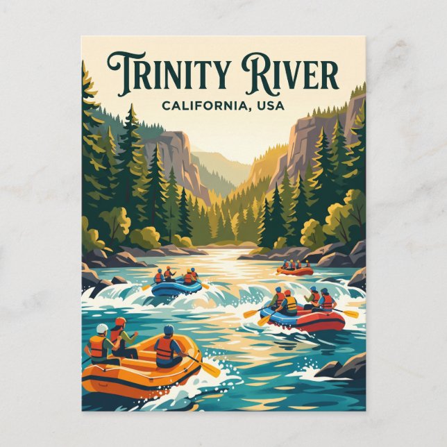 Carte Postale Rivière Trinity USA (Devant)