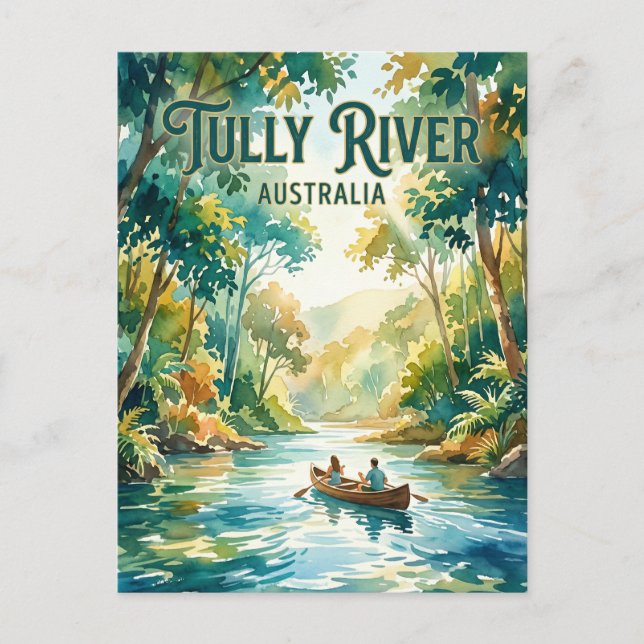 Carte Postale Rivière Tully Australie (Devant)
