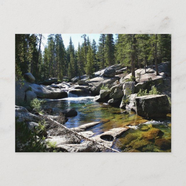 Carte Postale Rivière Tuolumne à Tuolumne Meadows, Yosemite, CA (Devant)