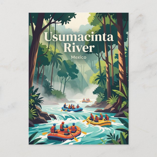 Carte Postale Rivière Usumacinta, Mexique (Devant)