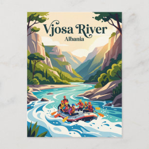 Carte Postale Rivière Vjosa Albanie