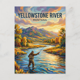 Carte Postale Rivière Yellowstone États-Unis