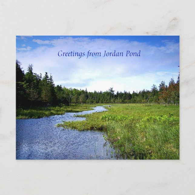 Carte Postale Rivulet au large de Jordan Pond (Devant)