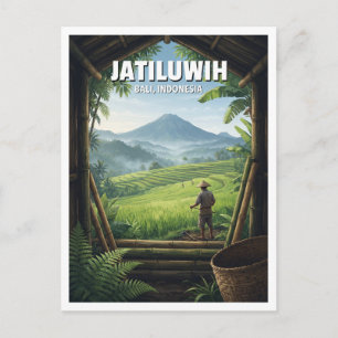 Carte Postale Rizières de Jatiluwih Penebel Indonésie