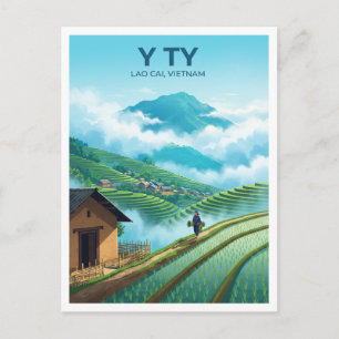 Carte Postale Rizières de Y Ty Vietnam