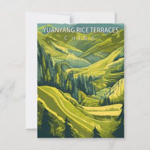 Carte Postale Rizières en terrasses de Yuanyang Chine Voyage Vin