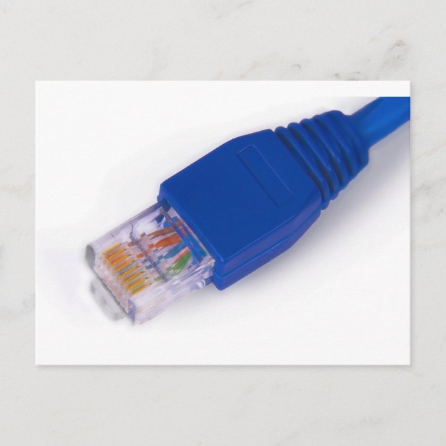 Carte Postale rj45 - connecteur réseau d'ordinateur (Devant)