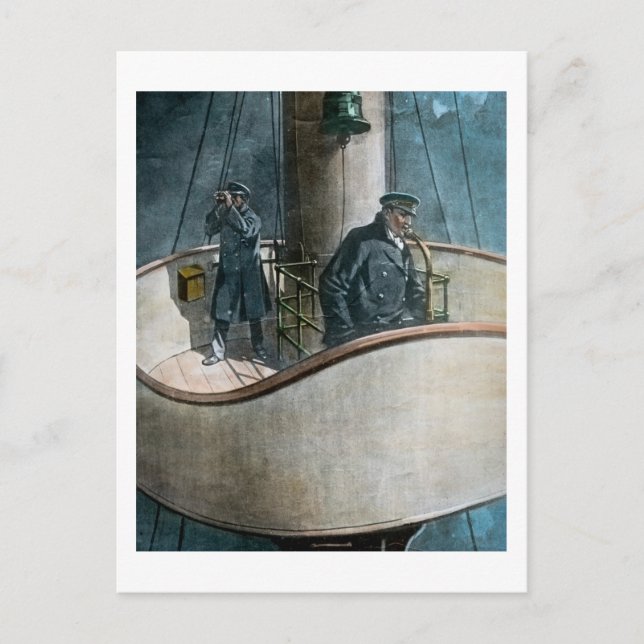 Carte Postale RMS Titanic Iceberg À L'Avance ! Lanterne magique  (Devant)