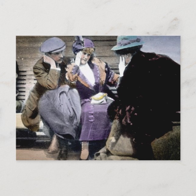 Carte Postale RMS Titanic Survivants sur le pont de Carpathia (Devant)