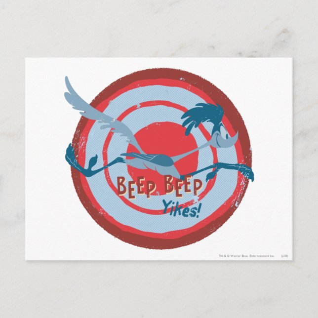 Carte Postale ROAD RUNNER™ BEEP BEEP!™ Yikes! (Devant)