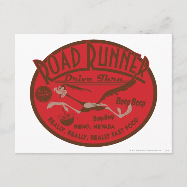 Carte Postale ROAD RUNNER™ Drive Thru 2 (Devant)