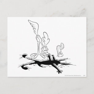Carte Postale ROAD RUNNER™ et WILE E. COYOTE™ Trou en forme