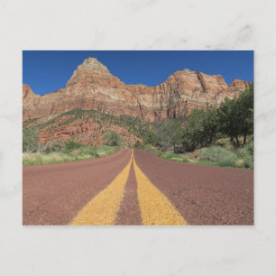 Carte Postale Road Zion National Park USA