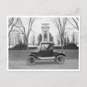 Carte Postale Roadster décapotable vintage