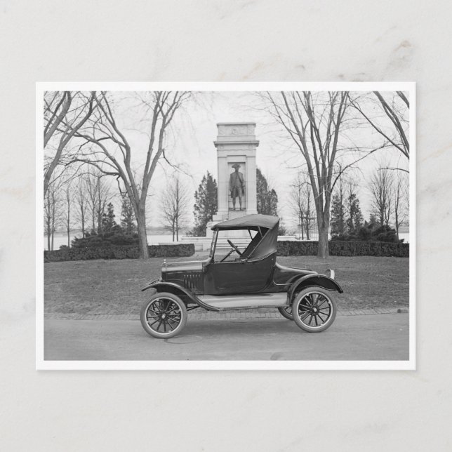 Carte Postale Roadster décapotable vintage (Devant)