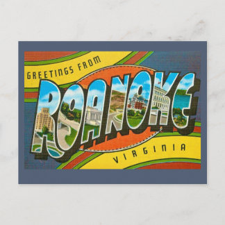 Carte Postale Roanoke, VA Vintage