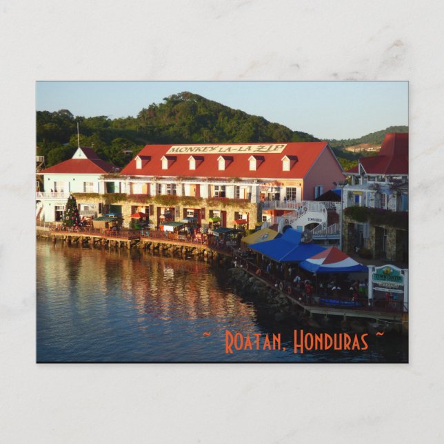 Carte Postale Roatan, le Honduras, trou de coxen (Devant)