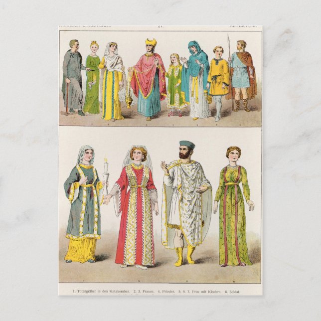 Carte Postale robe chrétienne romaine (Devant)