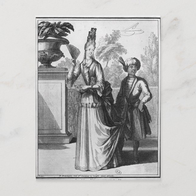 Carte Postale Robe de noblesse, fin 17ème siècle (Devant)