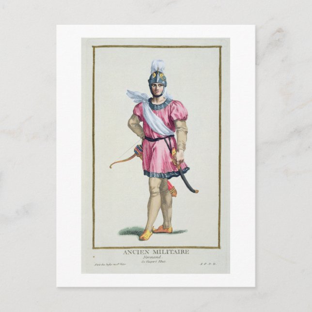 Carte Postale Robe d'un soldat normand de 'Receuil des Estamp (Devant)