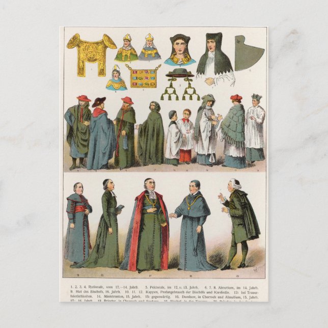Carte Postale Robe ecclésiastique (Devant)