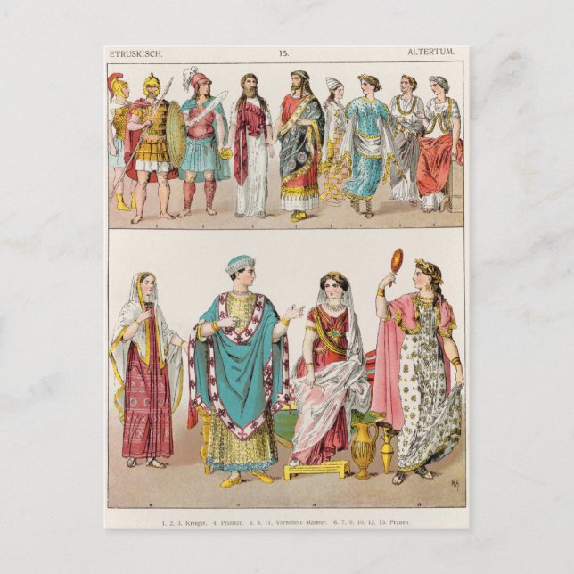 Carte Postale Robe étrusque (Devant)