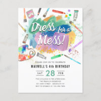 Robe pour un Mess Kids Art Peinture peinture Anniv