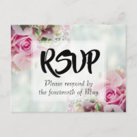 Robe rose florale Bouquet Mariage RSVP