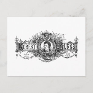 Carte Postale Robert Burns poète écossais et parolier, Écosse
