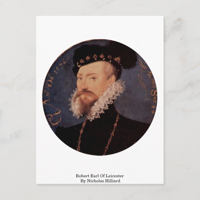 Carte Postale Robert Earl De Leicester Par Nicholas Hilliard (Devant)