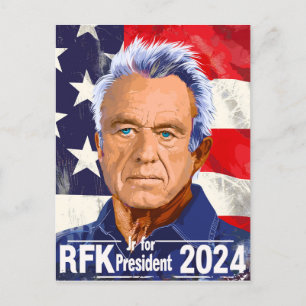 Carte Postale Robert F Kennedy, Jr. pour le président 2024, RFK 