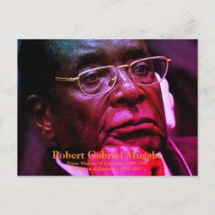 Carte Postale Robert G. Mugabe, président du Zimbabwe
