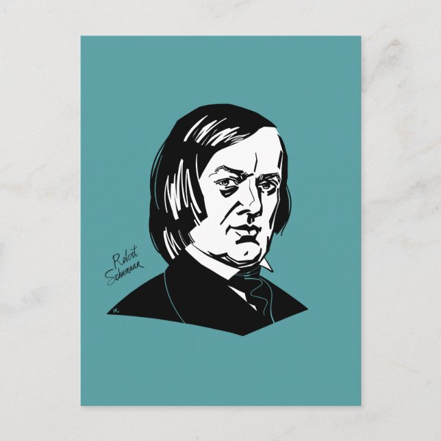 Carte Postale Robert Schumann (Devant)