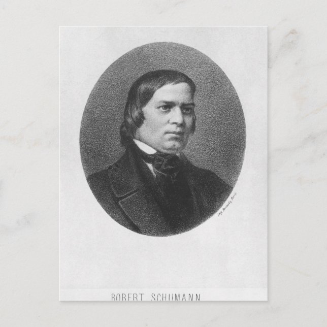 Carte Postale Robert Schumann, 1839 (Devant)