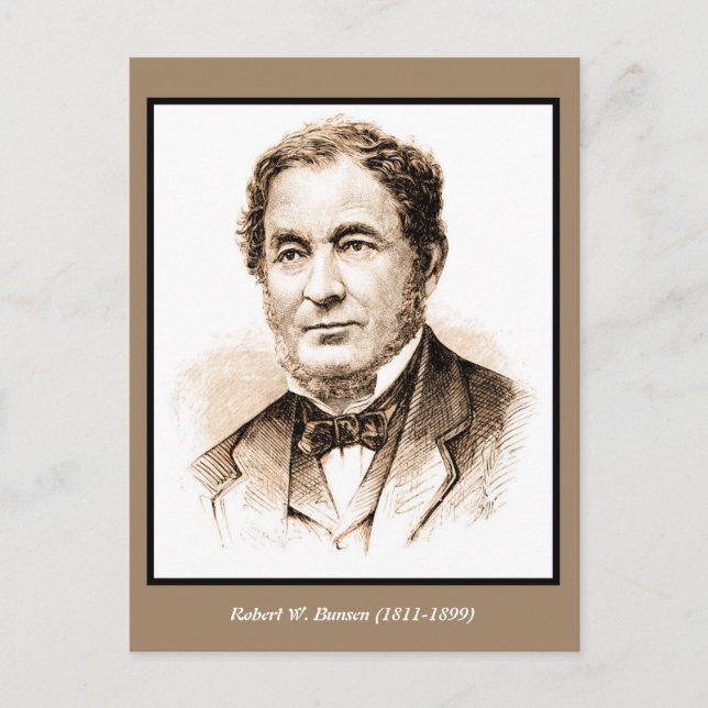 Carte Postale Robert Wilhelm Bunsen (Devant)