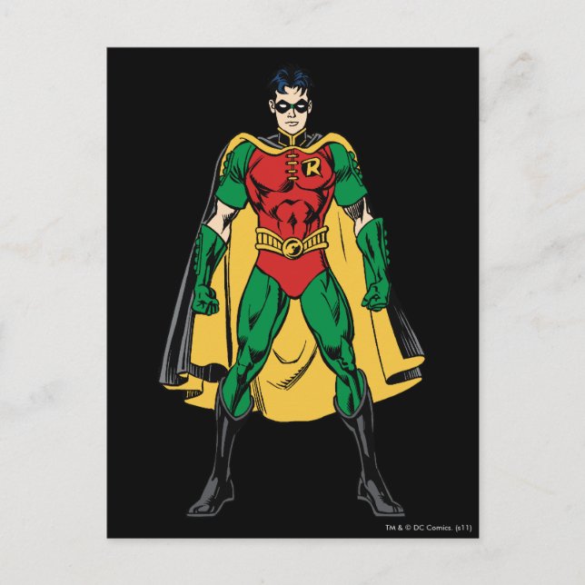 Carte Postale Robin Classic Stance (Devant)