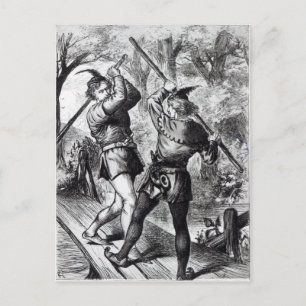 Carte Postale Robin des Bois et Little John