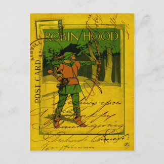 Carte Postale Robin des Bois, son cou et sa flèche